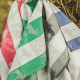 Half-linen jacquard towel "Briedžiukai"
